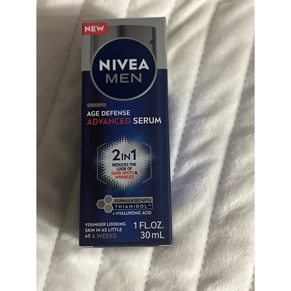 Nivea Men Age Defense Advanced Serum 2in1 Dark Spot Wrinkle Reducer 1oz 30ml NEW